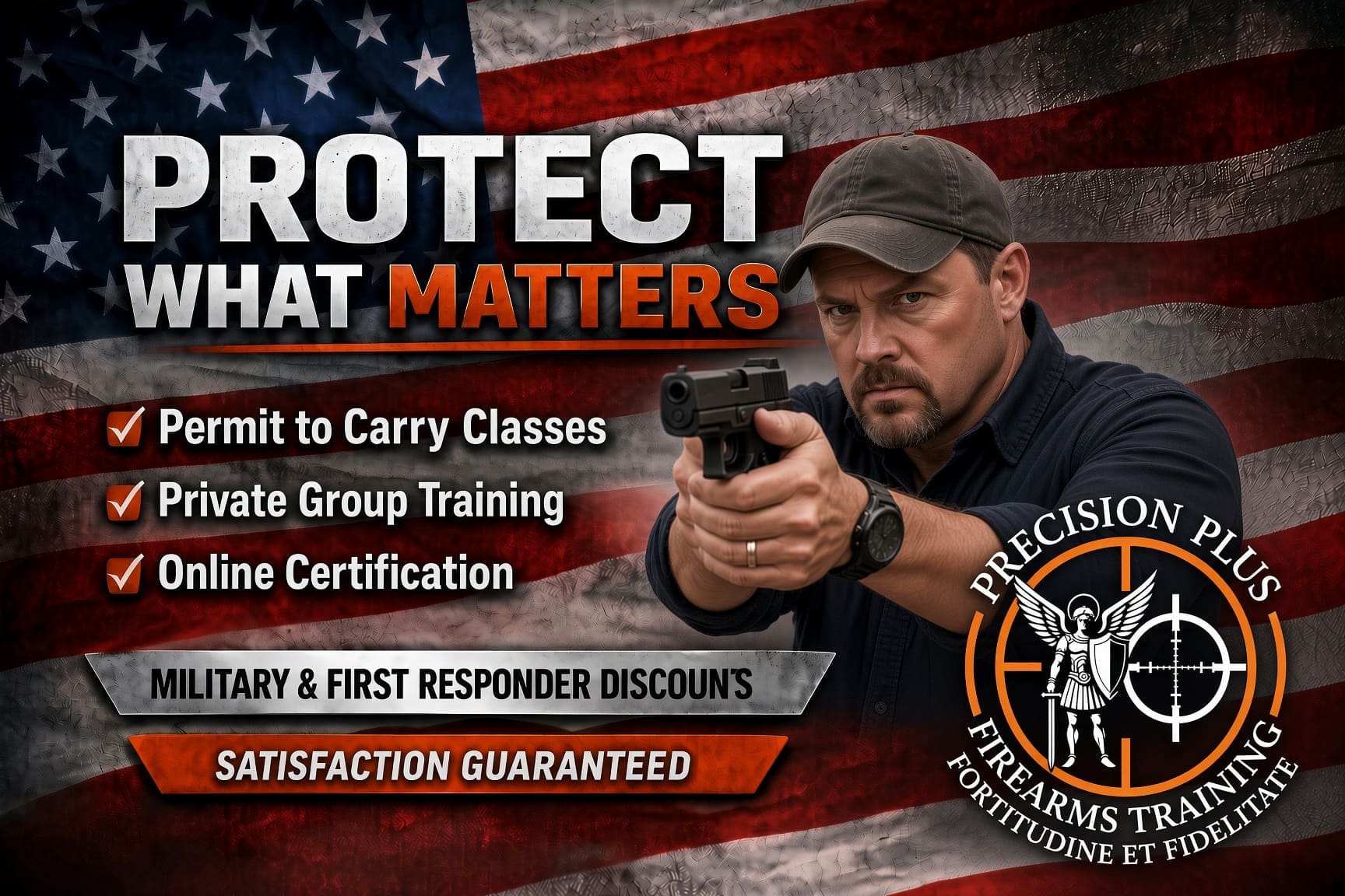 Precision Plus Firearms Training Banner